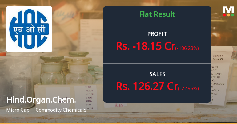 Hindustan Organic Chemicals Q2 FY26: Losses Deepen Amid Persistent Operational Headwinds