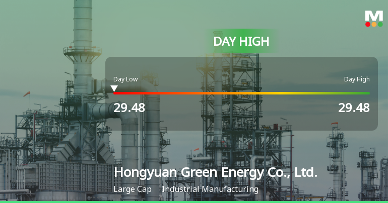 Hongyuan Green Energy Hits Day High with 10% Surge Amid Market Decline