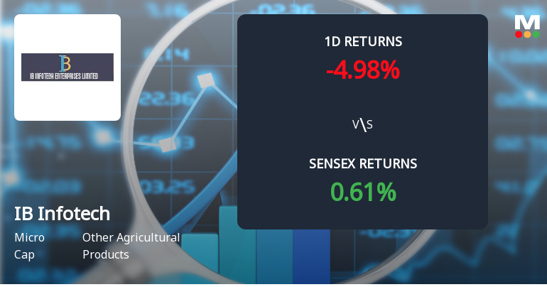 IB Infotech Enterprises Faces Intense Selling Pressure Amid Consecutive Losses