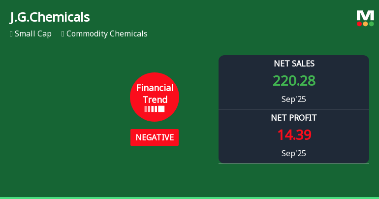 J.G.Chemicals Quarterly Financial Trend Shows Negative Shift Amidst Market Pressure
