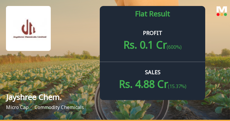 Jayshree Chemicals Q2 FY26: Losses Deepen as Operational Struggles Persist