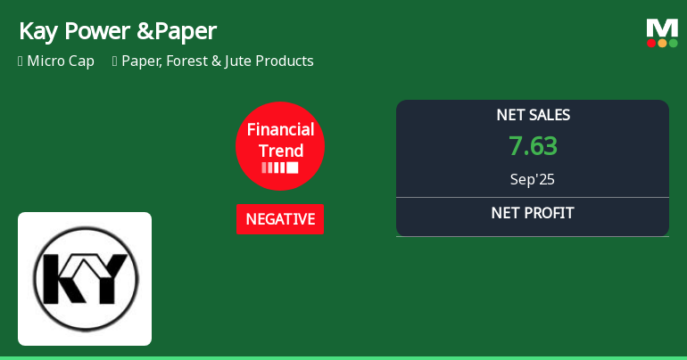 Kay Power & Paper Faces Financial Struggles Amid Declining Sales and Cash Flow Issues