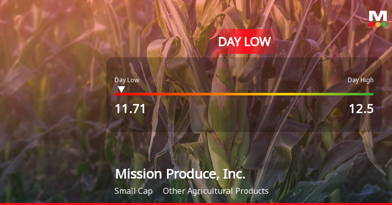 Mission Produce Hits Day Low of $11.71 Amid Price Pressure