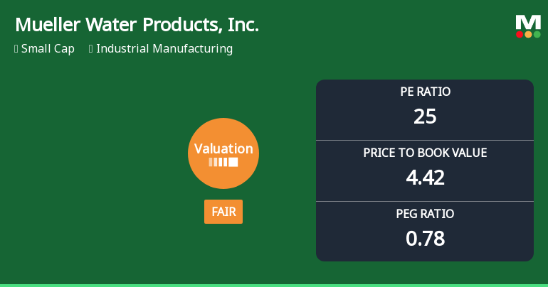 Mueller Water Products Experiences Revision in Its Stock Evaluation Amid Competitive Market Landscape