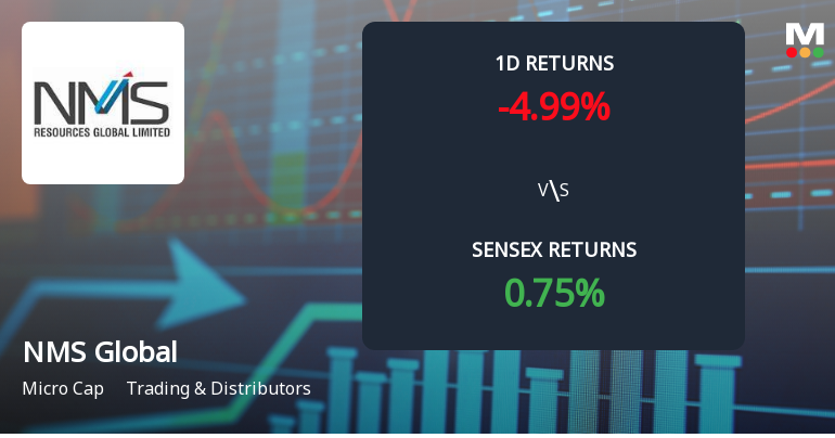 NMS Global Faces Intense Selling Pressure Amid Lower Circuit Lockdown