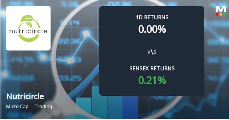Nutricircle Faces Intense Selling Pressure Amid Lower Circuit Lock