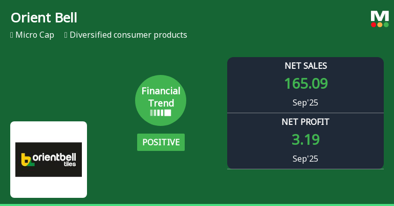 Orient Bell Reports Improved Performance Metrics Amidst Cash Flow Concerns