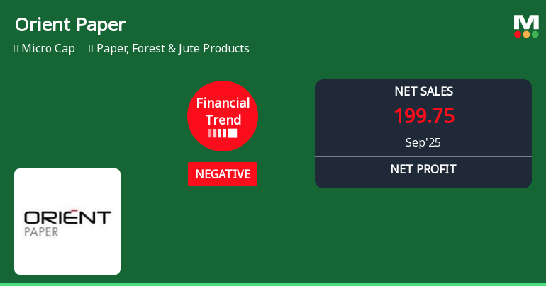 Orient Paper Faces Significant Financial Challenges Amidst Declining Market Performance