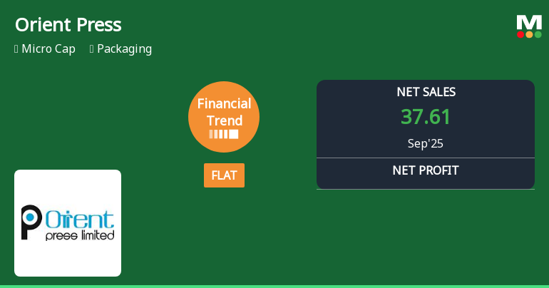 Orient Press Shows Stabilization Amid Ongoing Financial Challenges and Market Underperformance