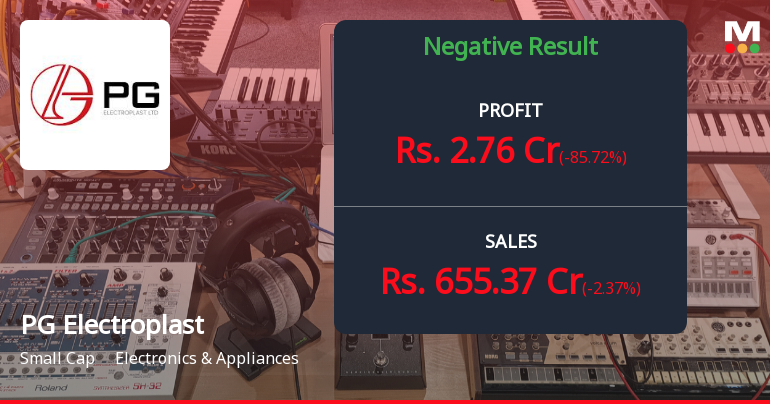 PG Electroplast Q2 FY26: Sharp Profit Decline Raises Red Flags Despite Revenue Resilience