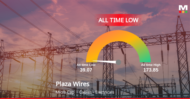 Plaza Wires Stock Hits All-Time Low Amid Prolonged Downtrend