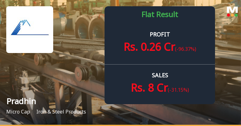 Pradhin Ltd Q2 FY26: Sharp Revenue Decline Masks Profit Volatility Amid Promoter Exit