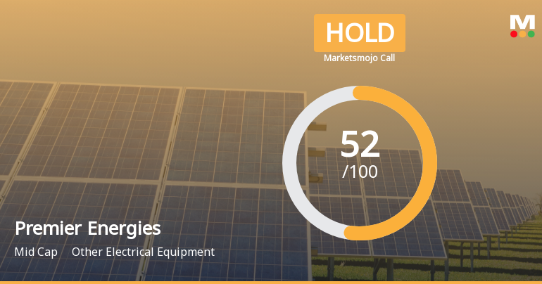 Premier Energies Sees Revision in Market Evaluation Amid Mixed Financial Signals