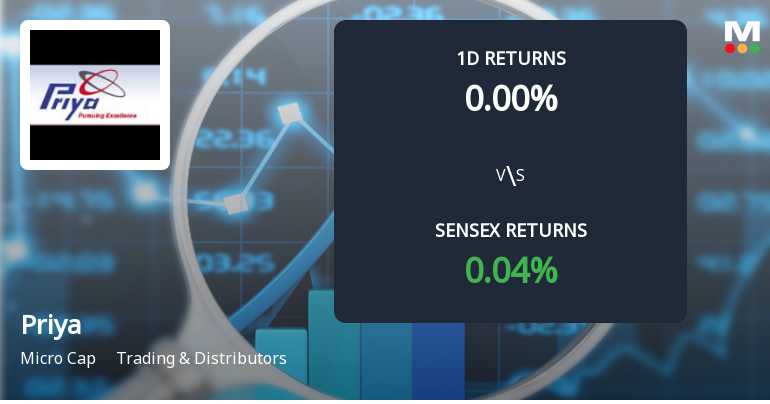 Priya Ltd Faces Intense Selling Pressure Amid Consecutive Losses