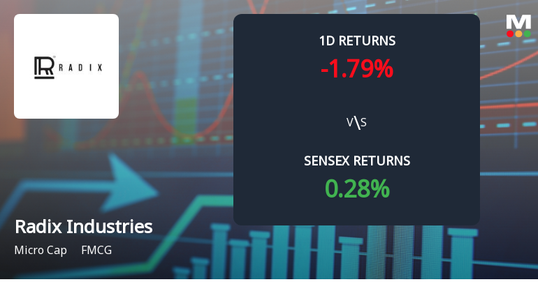 Radix Industries (India) Sees Extraordinary Buying Interest Amid Upper Circuit Scenario