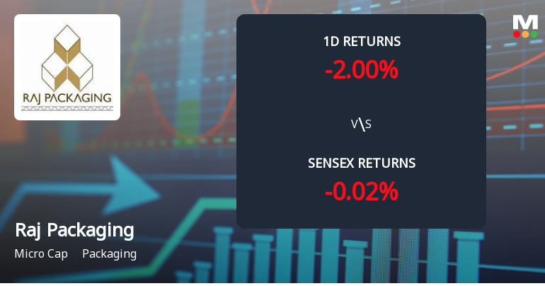 Raj Packaging Industries Faces Intense Selling Pressure Amid Consecutive Losses
