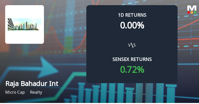 Raja Bahadur International Ltd Faces 24.25% Year-to-Date Decline Amidst Erratic Trading Patterns