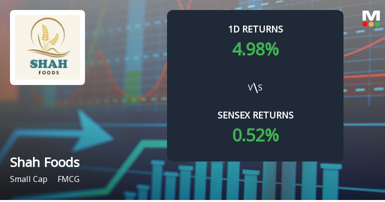 Shah Foods Faces Intense Selling Pressure Amid Prolonged Downtrend