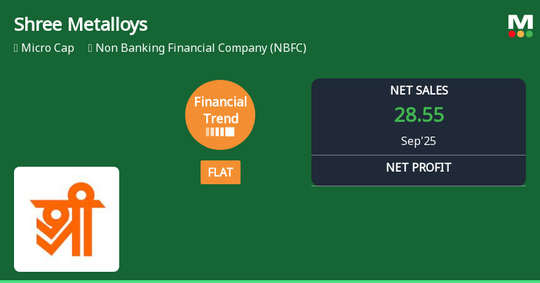Shree Metalloys Financial Trend Shifts to Flat Amidst Mixed Quarterly Performance
