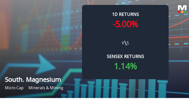 Southern Magnesium & Chemicals Faces Intense Selling Pressure Amid Consecutive Losses