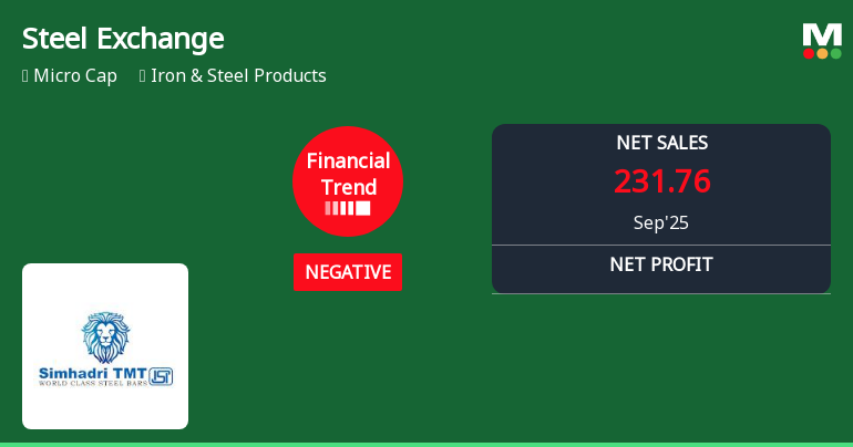 Steel Exchange India Quarterly Financial Trend Shows Notable Shifts Amid Market Challenges