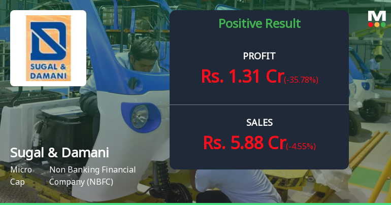 Sugal & Damani Share Brokers Q2 FY26: Profit Dips 35.78% Despite Revenue Growth