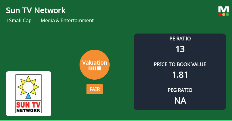 Sun TV Network Valuation Shifts Signal Changing Market Perception