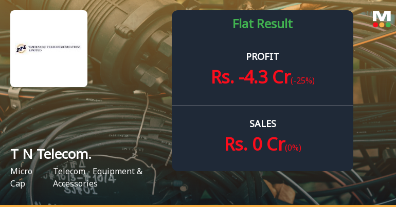 Tamil Nadu Telecommunications Ltd Q2 FY26: Losses Deepen as Operations Remain Shuttered