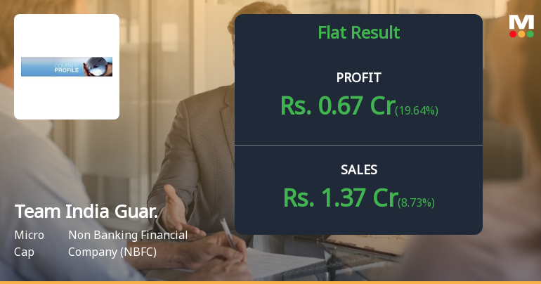 Team India Guaranty Q2 FY26: Strong Profit Growth Masks Valuation Concerns