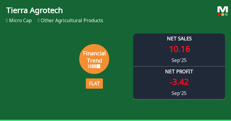 Tierra Agrotech Quarterly Financial Trend Shows Flat Performance Amid Market Challenges