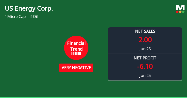 US Energy Corp. Experiences Revision in Its Stock Evaluation Amid Financial Challenges