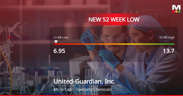United-Guardian, Inc. Stock Plummets to New 52-Week Low of $6.95