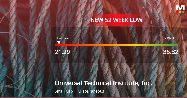 Universal Technical Institute Stock Hits New 52-Week Low at $21.29