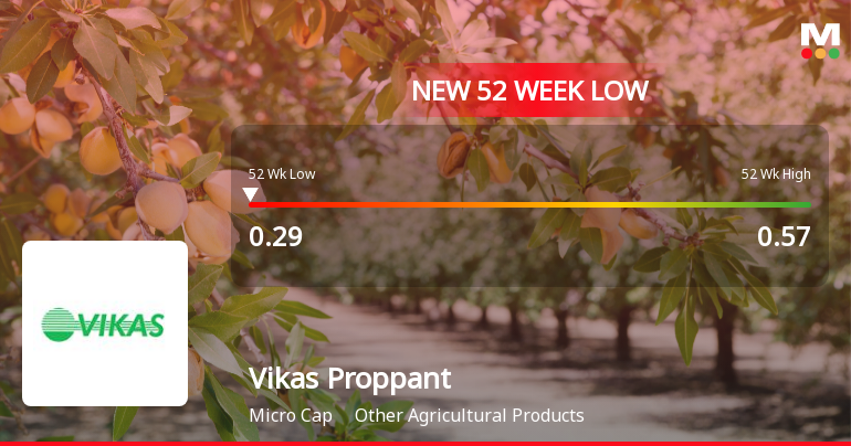 Vikas Proppant & Granite Falls to 52-Week Low of Rs.0.29