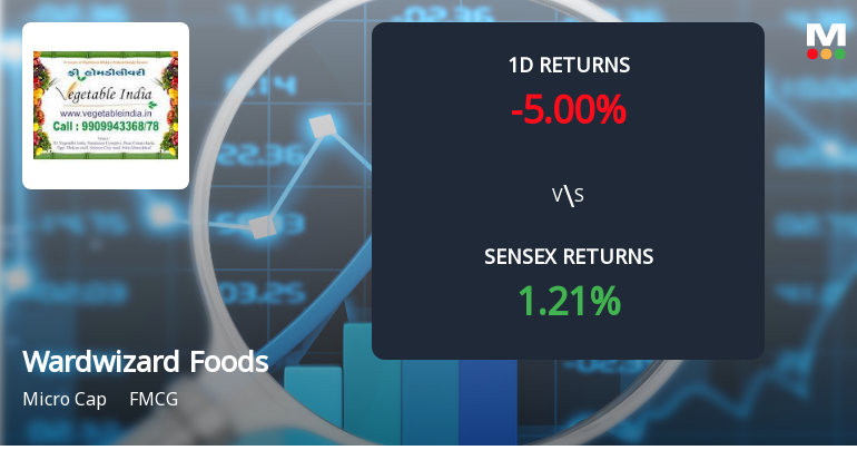 Wardwizard Foods & Beverages Faces Intense Selling Pressure Amid Lower Circuit