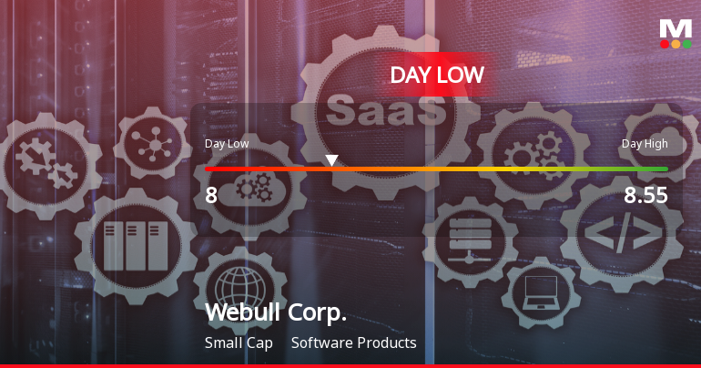 Webull Corp. Stock Hits Day Low of $8 Amid Price Pressure