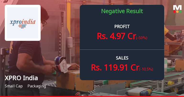 XPRO India Q2 FY26: Profit Plunges 50% as Packaging Firm Battles Margin Pressures