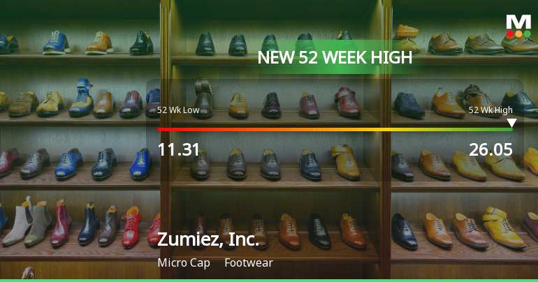 Zumiez, Inc. Hits New 52-Week High of $26.05, Reflecting Strong Growth