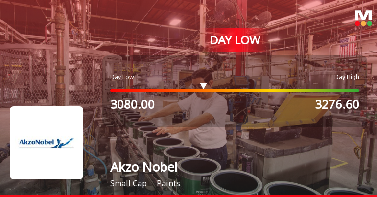 Akzo Nobel India Hits Intraday Low Amid Price Pressure and Market Volatility