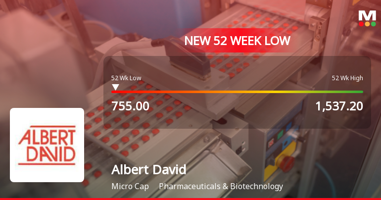 Albert David Stock Falls to 52-Week Low Amidst Prolonged Downtrend