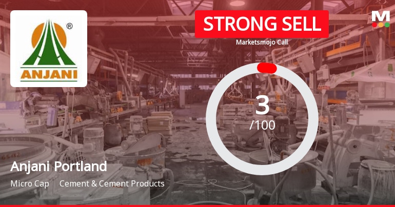 Anjani Portland Sees Revision in Market Evaluation Amid Challenging Fundamentals