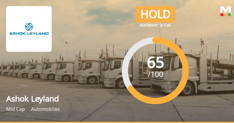 Ashok Leyland Ltd. is Rated Hold by MarketsMOJO