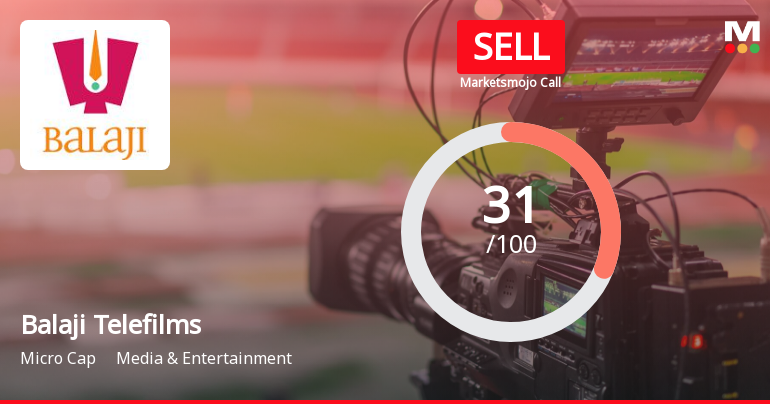 Balaji Telefilms Ltd is Rated Sell