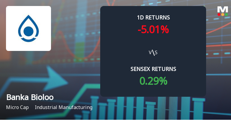 Banka Bioloo Faces Intense Selling Pressure Amid Consecutive Losses