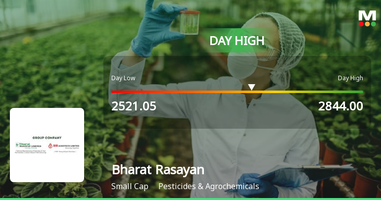 Bharat Rasayan Hits Intraday High with Strong 10.7% Surge