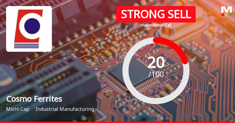 Cosmo Ferrites Sees Revision in Market Evaluation Amidst Challenging Fundamentals