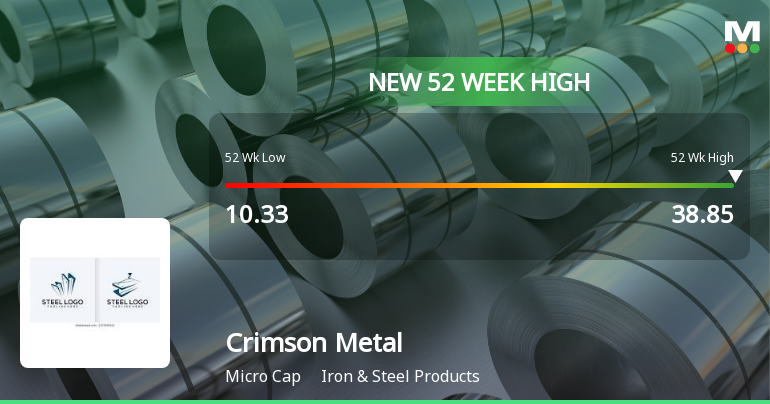 Crimson Metal Engineering Company Hits New 52-Week High at Rs.38.85
