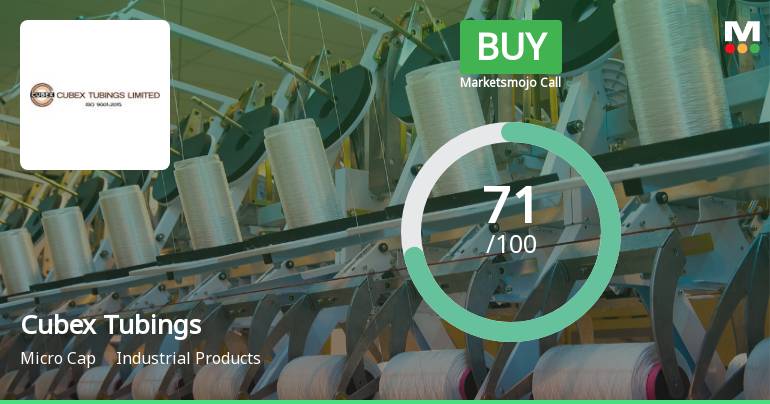 Cubex Tubings Sees Shift in Market Assessment Amid Strong Financial and Technical Signals