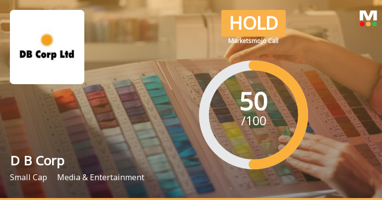 D B Corp Ltd is Rated Hold by MarketsMOJO