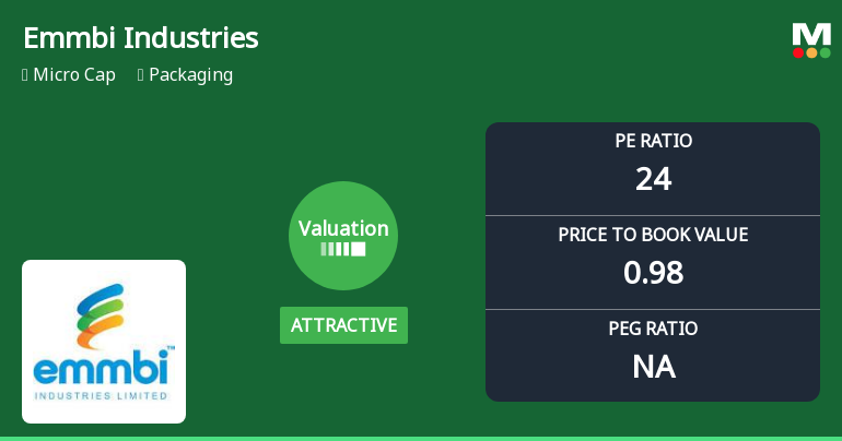 Emmbi Industries Valuation Metrics Reflect Shift in Market Assessment